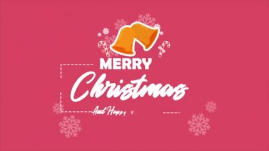 Animasyon bell Noel koleksiyon ile mutlu Noeller