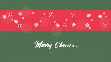 Kar taneleri animasyon Merry Christmas koleksiyonu için