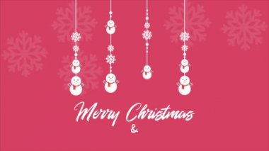 Kardan adam koleksiyonu ile neşeli Noel arka plan görüntüleri