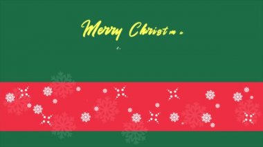 Kar taneleri animasyon Merry Christmas koleksiyonu için