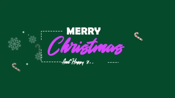 Kar Taneleri Merry Christmas Koleksiyonu Görüntüleri — Stok video