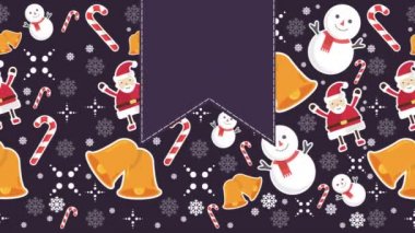 Merry Christmas animasyonla süsleme yılbaşı koleksiyonu