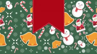 Merry Christmas animasyonla süsleme yılbaşı koleksiyonu