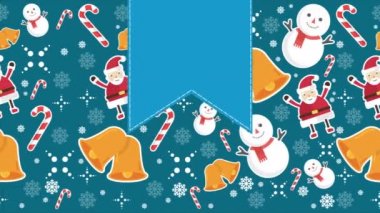 Merry Christmas animasyonla süsleme yılbaşı koleksiyonu