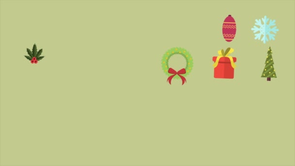 Joyeux Noël avec ornement Collection de séquences de Noël 