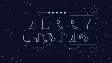 Typhography koleksiyonu yazma ile neşeli chirtmas görüntüleri