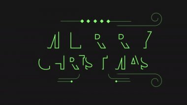 Typhography koleksiyonu yazma ile neşeli chirtmas görüntüleri