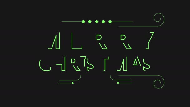 Μήκος Πόδηα Του Καλά Χριστούγεννα Typhography Γραφή Συλλογή — Αρχείο Βίντεο