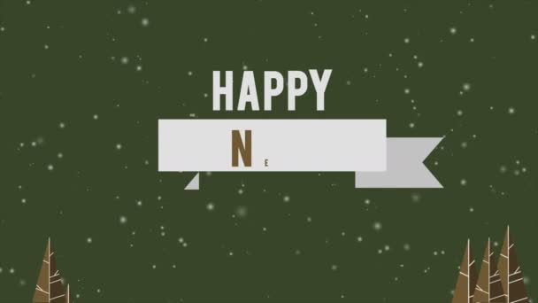 Animation de l'arbre pour bonne année collection de jour 