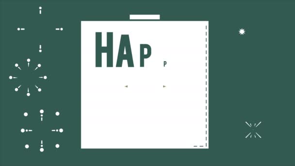 Animation de feu d'artifice pour la collection Bonne Année 