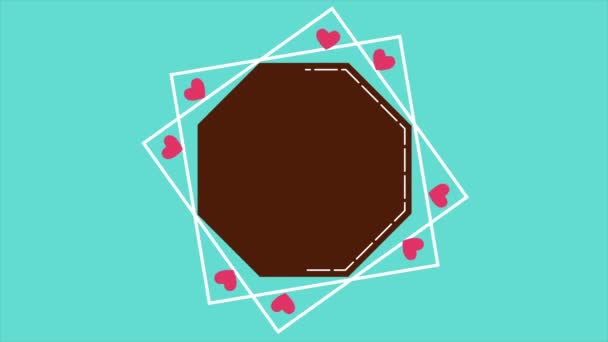 Animation de l'amour de fond pour la collection de Saint-Valentin heureux 