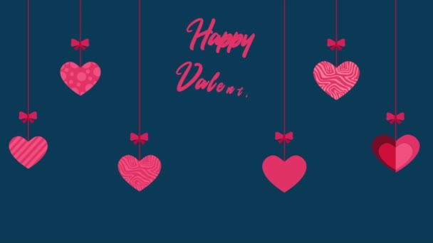 Animación Del Movimiento Amor Para Colección Feliz Día San Valentín — Vídeos de Stock