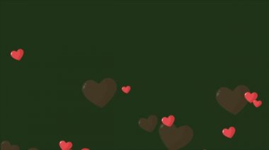 Aşkın mutlu sevgililer günü koleksiyonu için animasyon