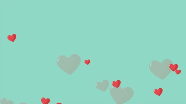 Animation Love Happy Valentine Day Collection — стоковое видео