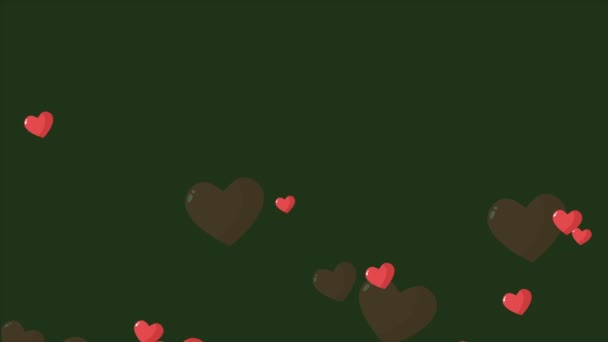 Animación Del Amor Para Colección Feliz Día San Valentín — Vídeo de stock