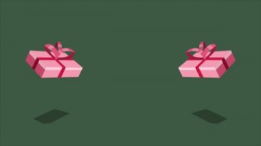 Hediye Sevgililer günü koleksiyonu için animasyon
