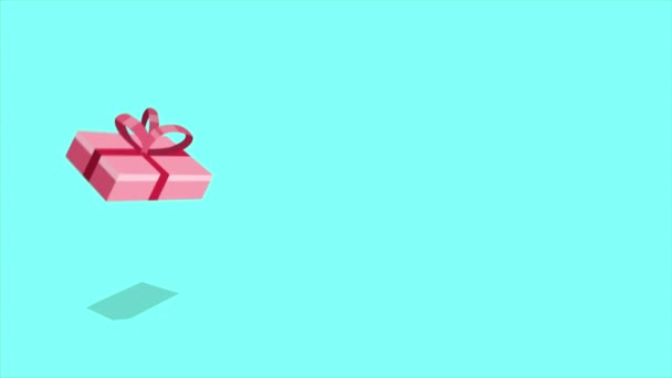 Dag Van Gelukkige Valentijnskaart Met Animatie Cadeau Collectie — Stockvideo