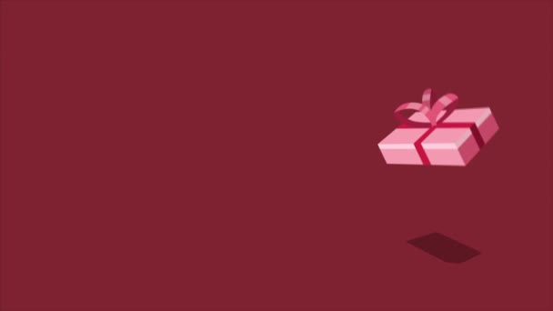 Joyeuse Saint Valentin avec collection de cadeaux d'animation 