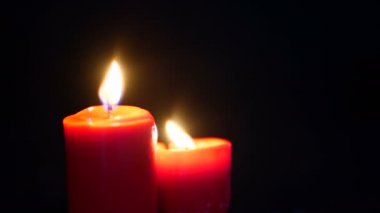 Noel günü görüntüleri mum koleksiyonu yazma
