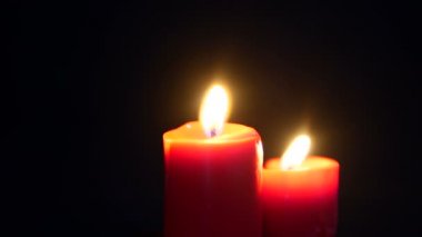 Noel günü görüntüleri mum koleksiyonu yazma
