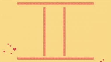 Süsleme koleksiyonu ile Sevgililer günü tebrik animasyon