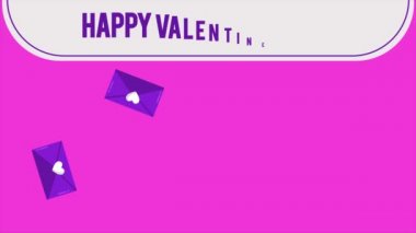 Zarf görüntüleri ve şerit aşk koleksiyonu ile Sevgililer günü