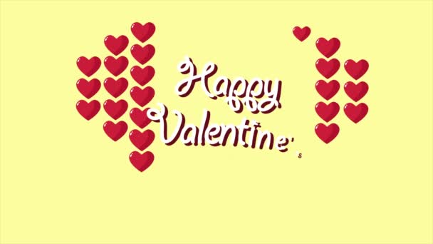 Joyeuse Saint Valentin Avec Collection Amour Animation — Video