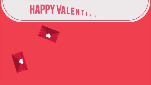Happy Valentine den s obálka záběry a stuha lásky kolekce