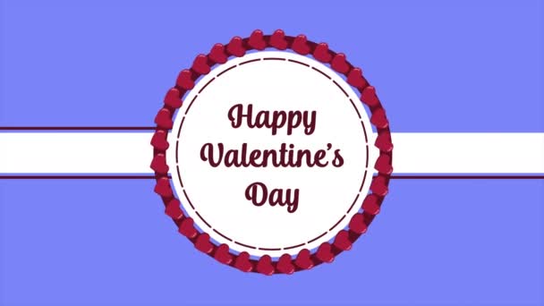 Animation Love Greeting Happy Valentine Day Collection — Stock Video