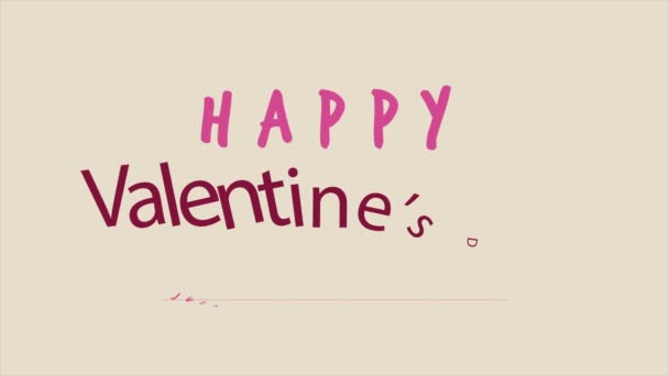 Vacances joyeuses Saint Valentin salutation avec animation collection amour 