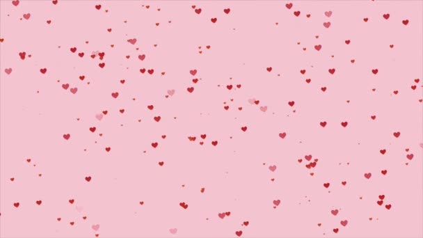 Animation Looping Von Regen Liebe Zur Begrüßung Valentinstag Kollektion — Stockvideo