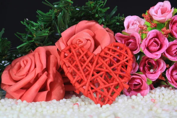 Photoshoot Roses Bouquet Flower Valentine Day Collection — Stock Photo, Image