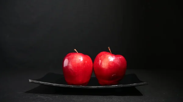 Bild Von Roten Apfelfrüchten Frische Sammlung — Stockfoto