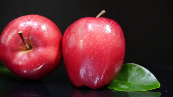 Νωπά Apple Σχετικά Συλλογή Εικόνας Φρούτων — Φωτογραφία Αρχείου