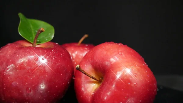 Drei Apfelsüße Für Obst Image Sammlung — Stockfoto