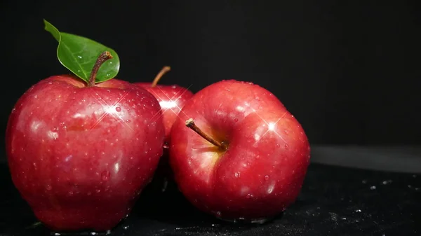Три Яблука Солодкі Колекції Зображень Фруктів — стокове фото