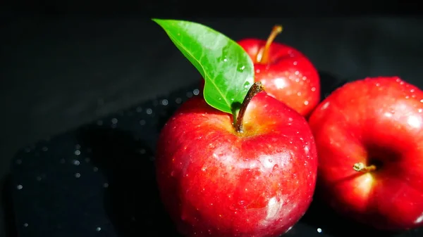 リンゴとフルーツの葉の画像コレクション — ストック写真