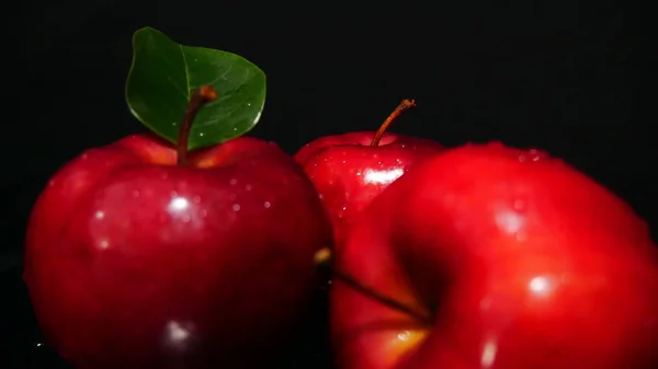 Apfel Und Blatt Für Obst Image Sammlung — Stockfoto