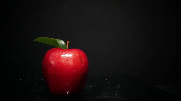 Manzana Hoja Para Recolección Fotos Frutas — Foto de Stock