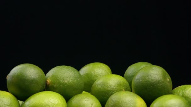 Filmati Frutti Lime Che Cadono Collezione — Video Stock