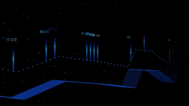 Динамическая Анимация Бизнес Инфографики Показывающая Успех Потери Течением Времени Красочная — стоковое видео