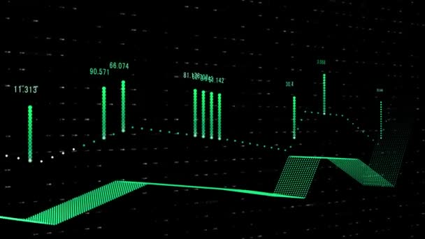 Animación Una Infografía Empresarial Que Muestra Éxito Las Pérdidas Largo — Vídeo de stock