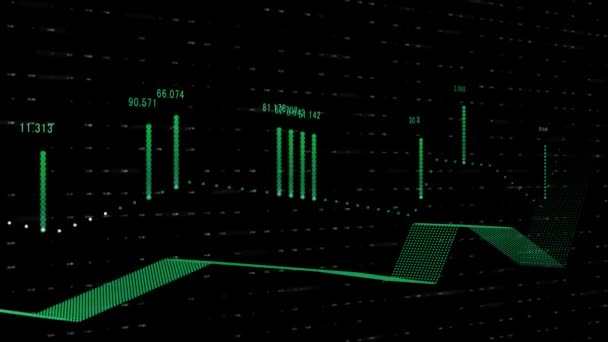 Animation Virksomhed Infografik Viser Succes Tab Tid Dynamisk Farverige Finansielle – Stock-video