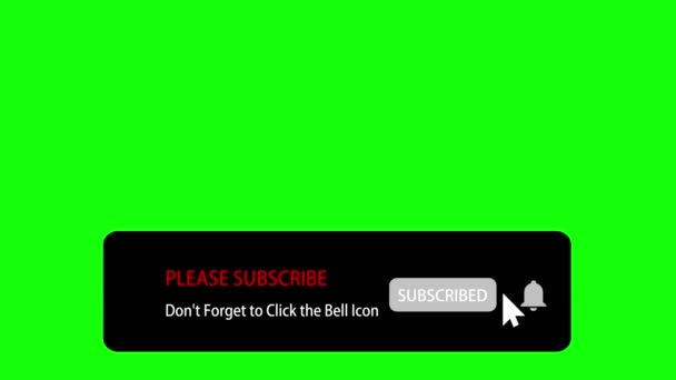 Notification Please Subscribe Don Forget Click Bell Icon Анимация Социальной — стоковое видео