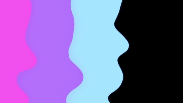 Абстрактная Жидкостная Анимация Каналом Альфа Анимированные Цветные Динамические Переходы Motion — стоковое видео