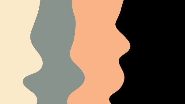 Animación Líquida Abstracta Con Canal Alfa Transiciones Dinámicas Coloridas Animadas — Vídeo de stock