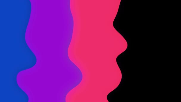 Animación Líquida Abstracta Con Canal Alfa Transiciones Dinámicas Coloridas Animadas — Vídeo de stock