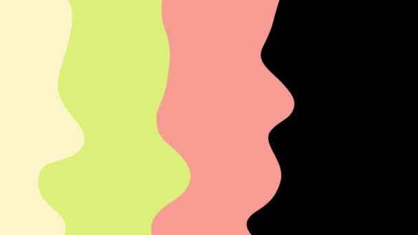 Animación Líquida Abstracta Con Canal Alfa Transiciones Dinámicas Coloridas Animadas — Vídeos de Stock