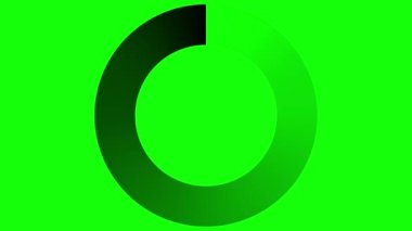 Yeşil Ekran 'da Simge Canlandırması Yükleniyor (Chroma Key) Arkaplan. Kusursuz Döngü Canlandırması 4k
