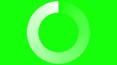 Yeşil Ekran 'da Simge Canlandırması Yükleniyor (Chroma Key) Arkaplan. Kusursuz Döngü Canlandırması 4k